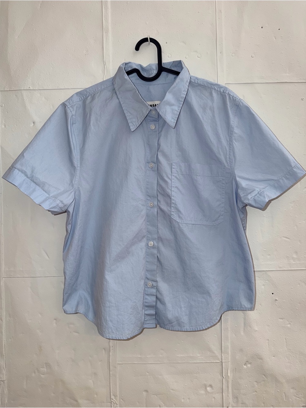 Sunday Best Light Blue Short-Sleeve Button-Down Eliza Shirt
